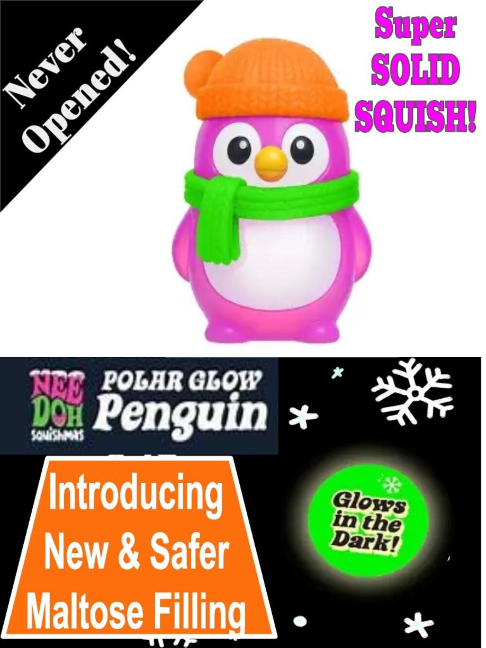 NeeDoh Squishmas Polar Penguin- Limied Edition